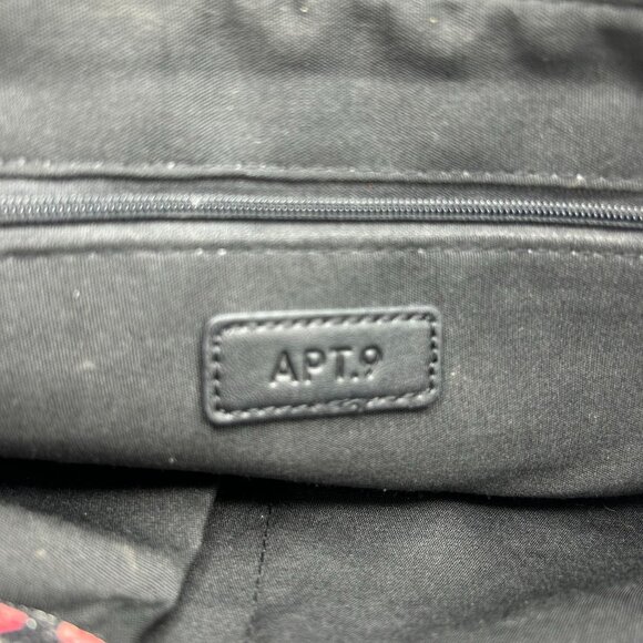 APT 9 Floral Print Handbag Tote With Bow Detail & Multiple Pockets - Picture 5 of 9